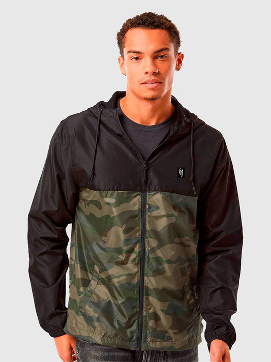 Cortaviento Camo Verde