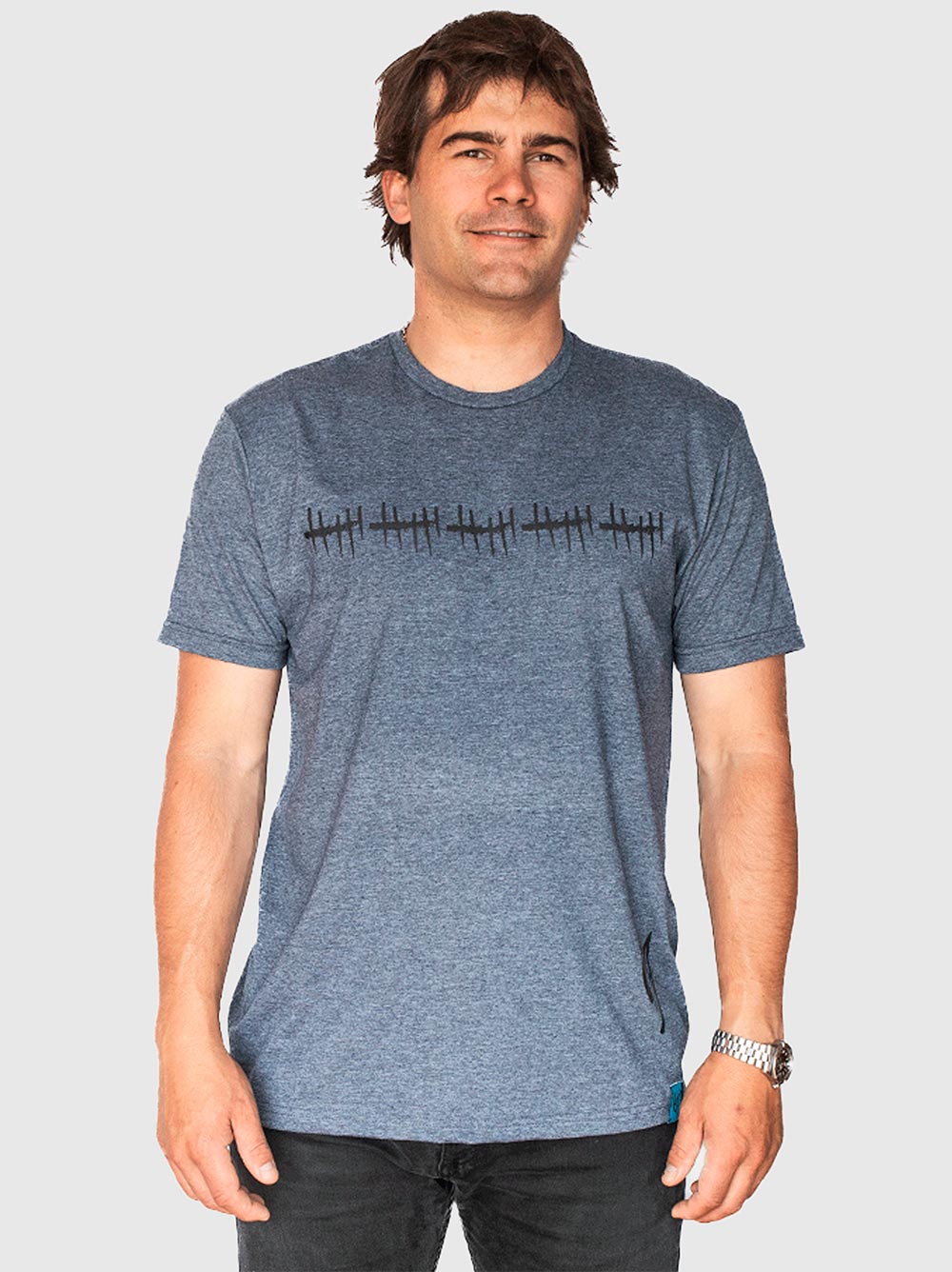 Polera Días Contado Heather Navy