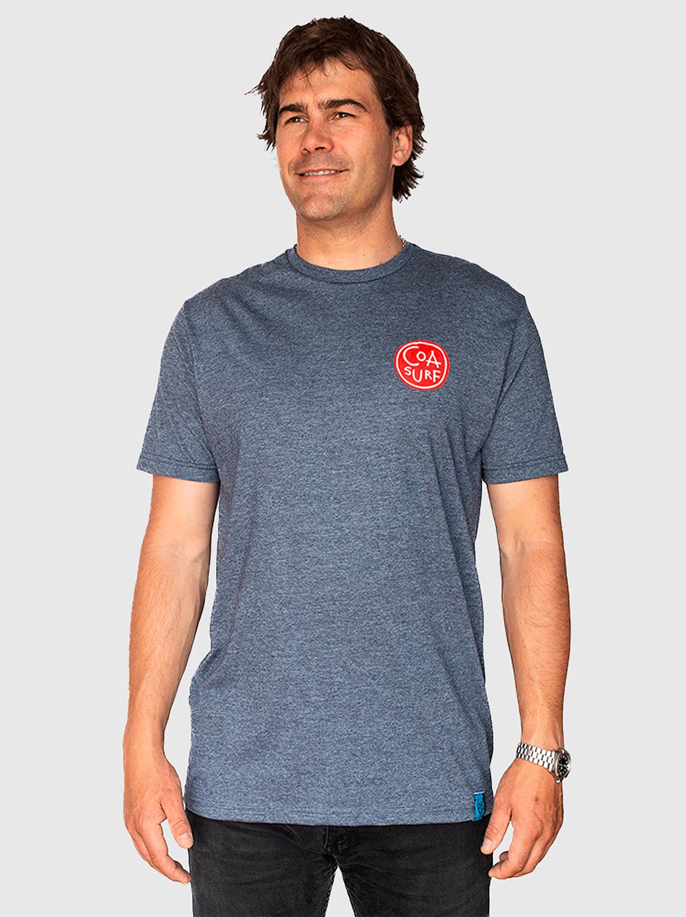 Polera COA Clásico Heather Navy