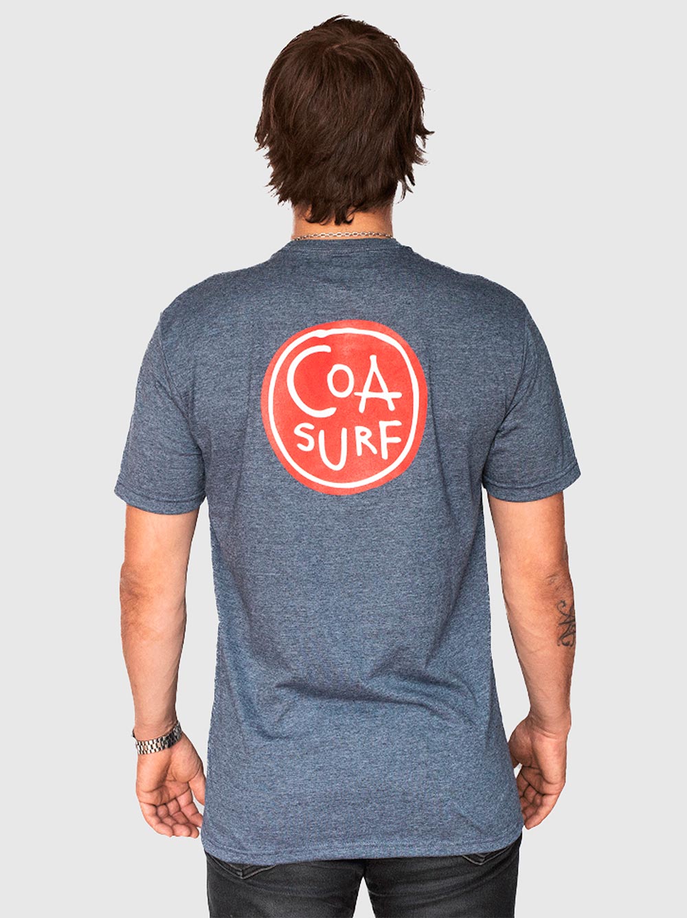 Polera COA Clásico Heather Navy