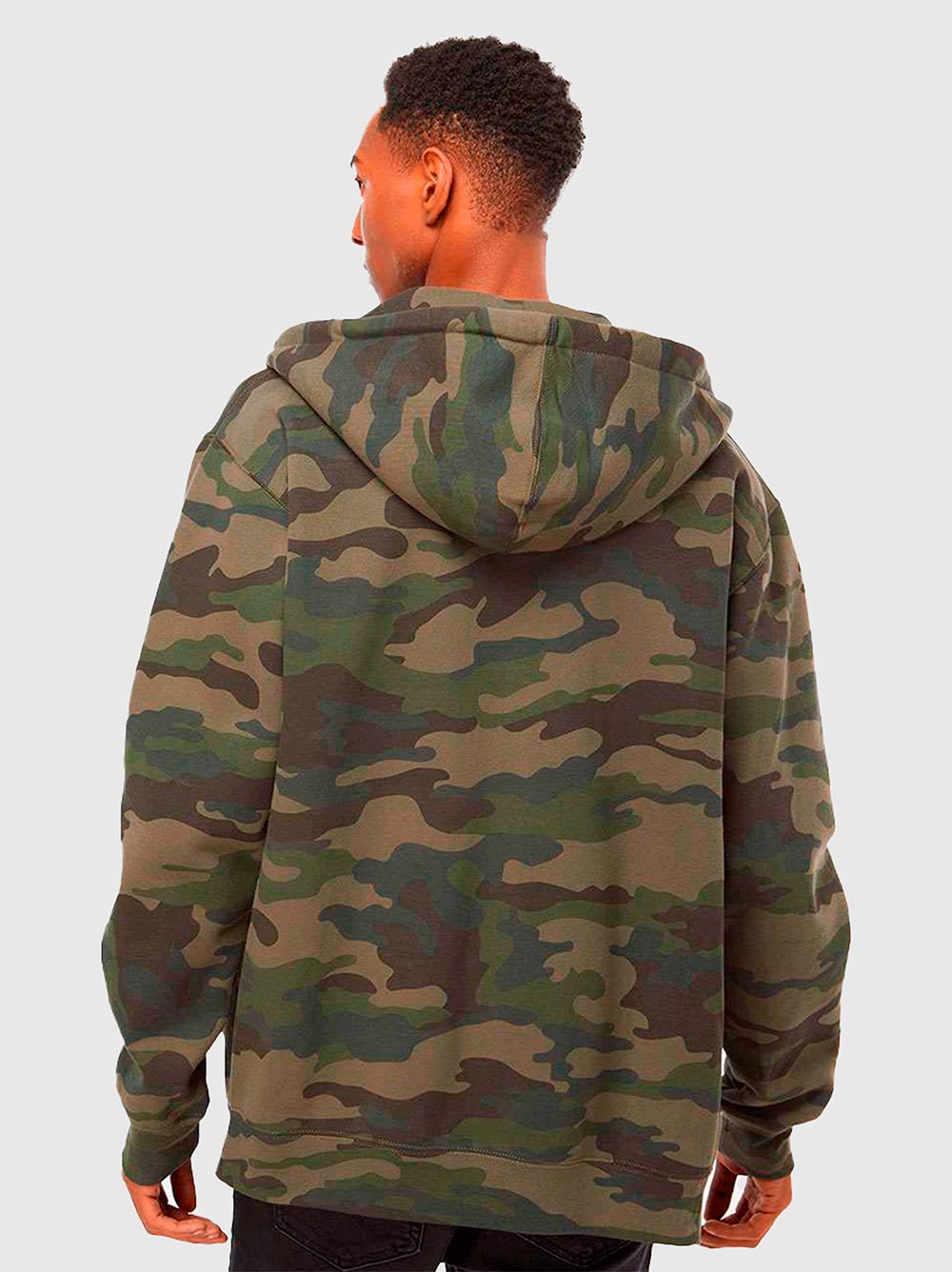 Polerón Camo Capucha y Cierre