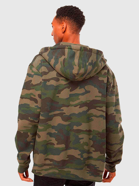 Polerón Camo Capucha y Cierre