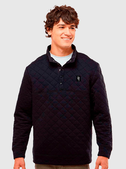 Polerón Rombos - Negro