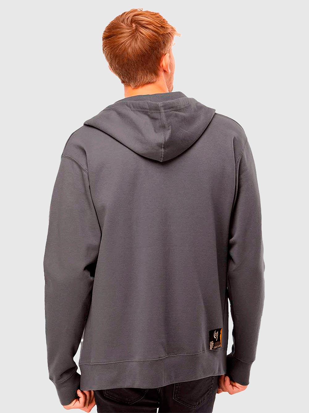 Polerón Capucha y Cierre Gris
