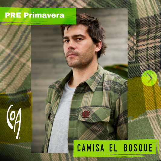 Resalta tu estilo con la Camisa El Bosque, de estilo cuadrille verde con café, una prenda versátil y llamativa que combina a la perfección con tu personalidad única.