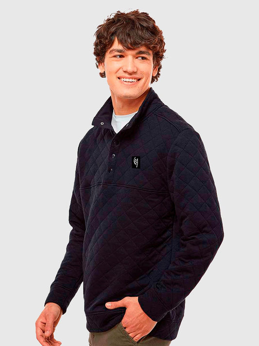Polerón Rombos - Negro