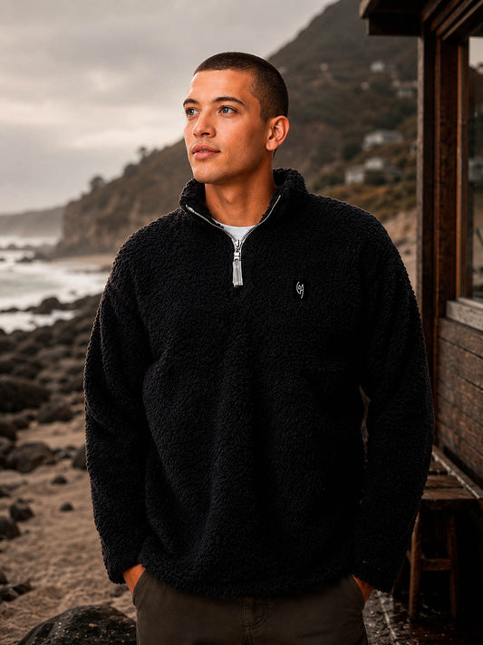 Polerón Sherpa Negro