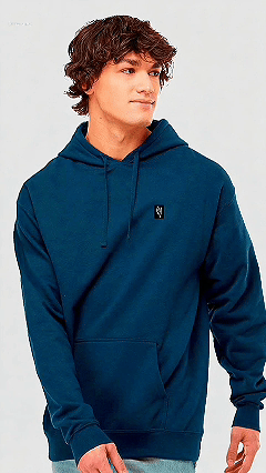 Polerón Canguro Azul