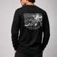 Polera manga larga COA Heli Ski, edición limitada, algodón, marca chilena de surf — vista trasera