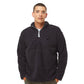 Polerón sherpa COA color negro, marca chilena de surf — vista frontal